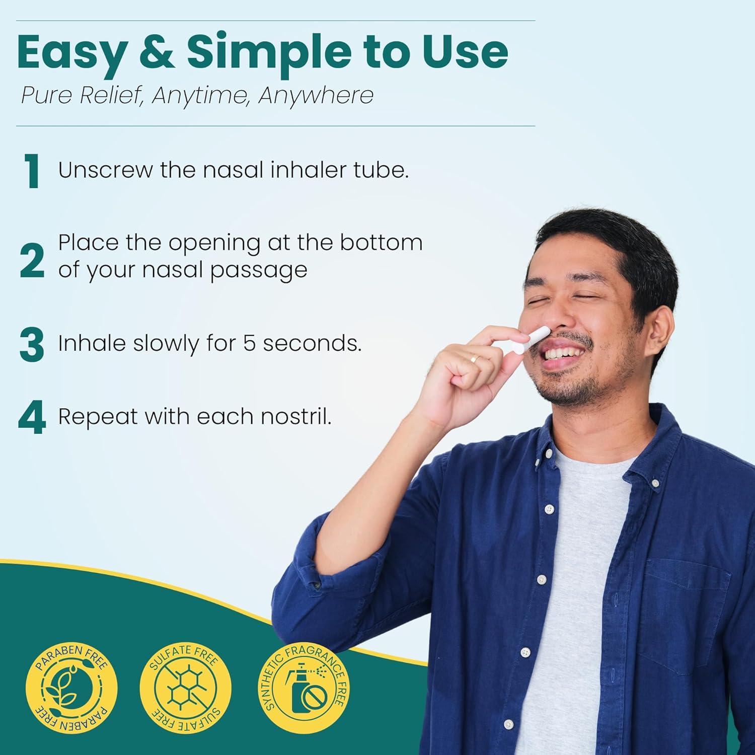 Paquete de Regalo MOXE Nature Stick Nasal | 5 Inhaladores Aromaterapia