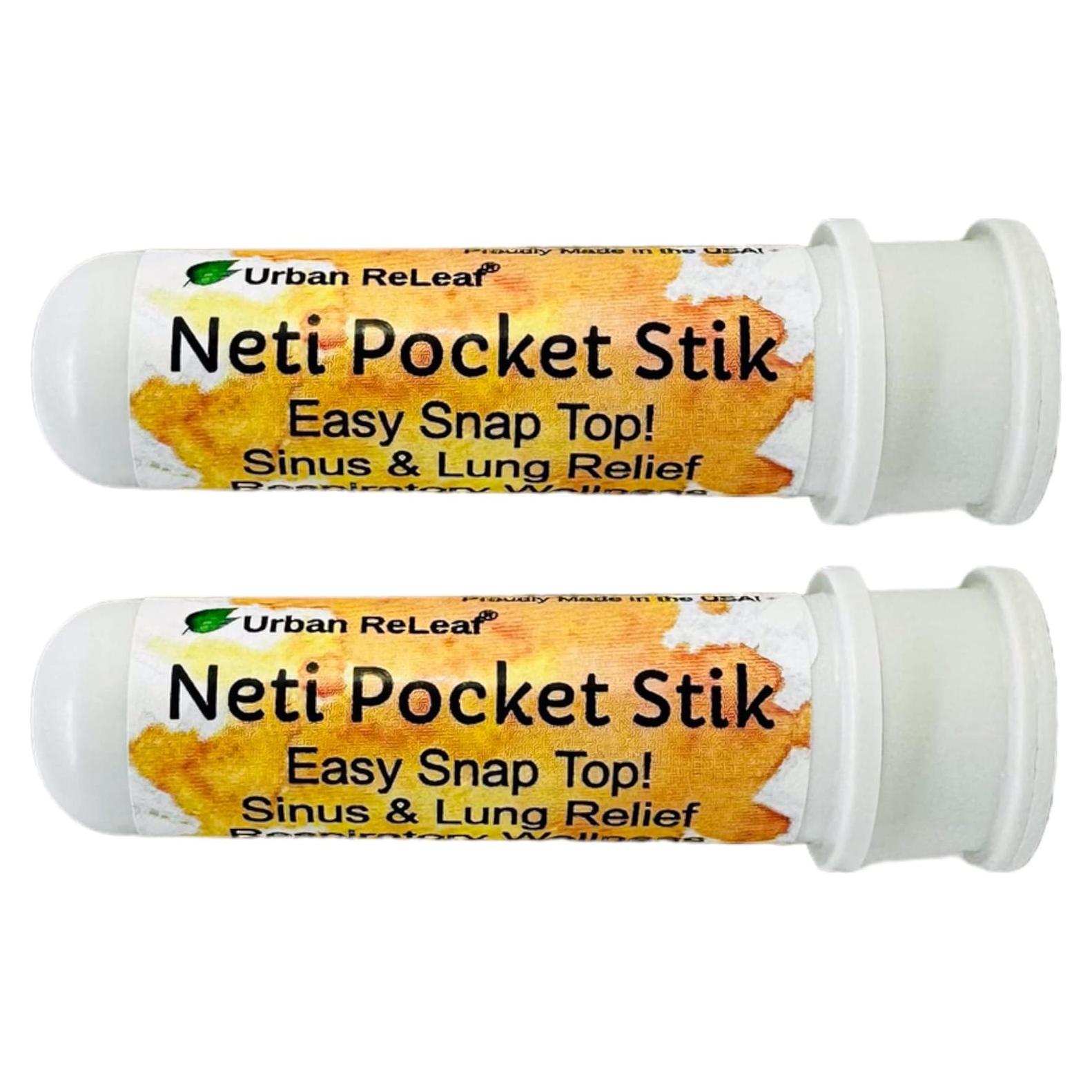 Inhaladores Nasales Urban ReLeaf Neti Pocket Stik Set de 2