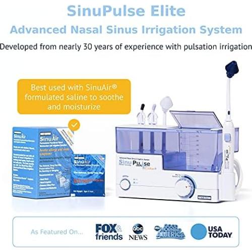Irrigador Nasal SinuPulse Elite Health Solutions con 30 Paquetes SinuAir