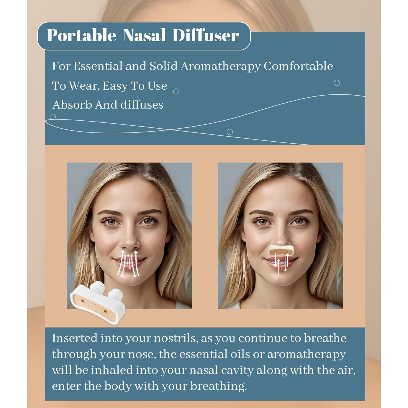 Inhalador Nasal ZIOYCKL Difusor Aromaterapia 72.57g