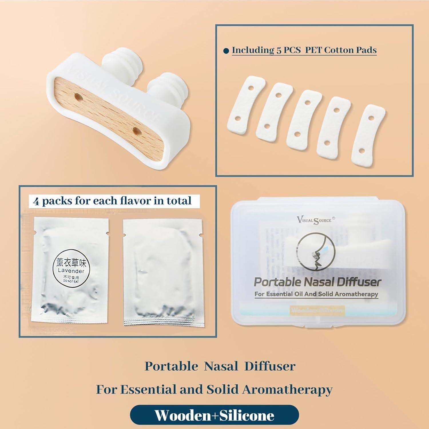 Inhalador Nasal ZIOYCKL Difusor Aromaterapia 72.57g