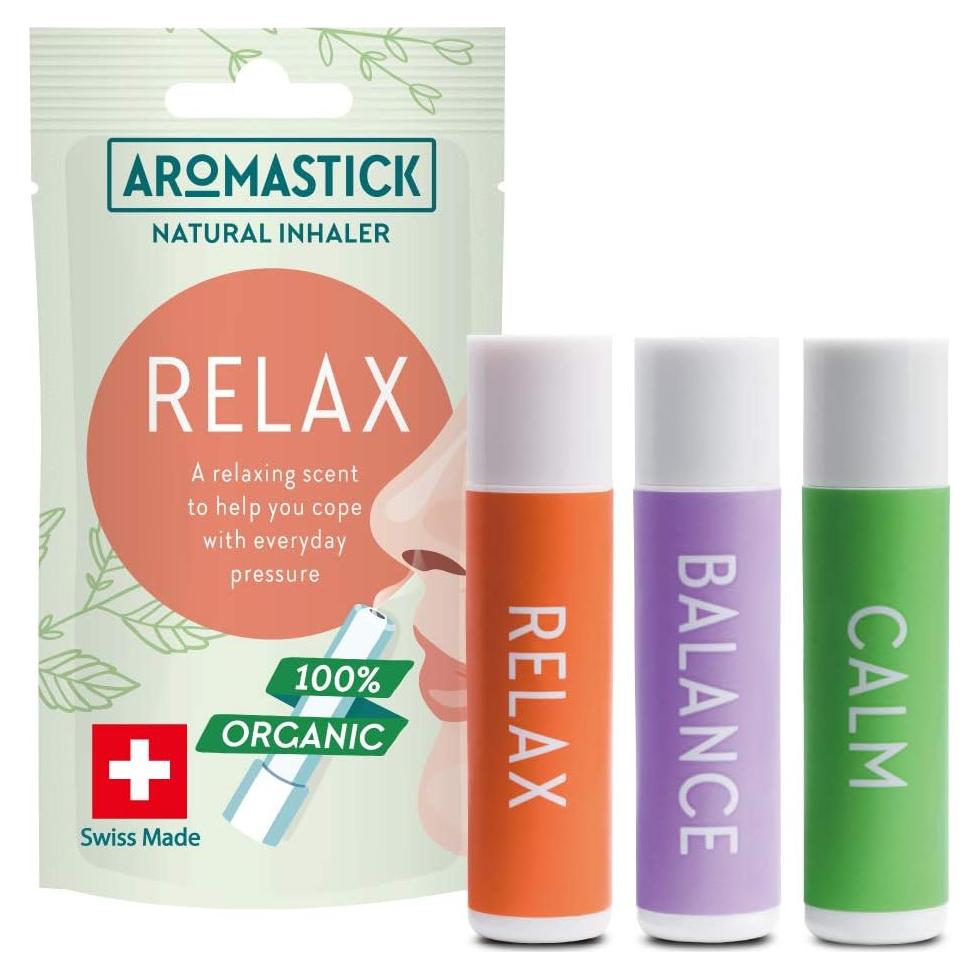 Inhalador Nasal Aromaterapia AromaStick Suiza 3 Aceites Esenciales