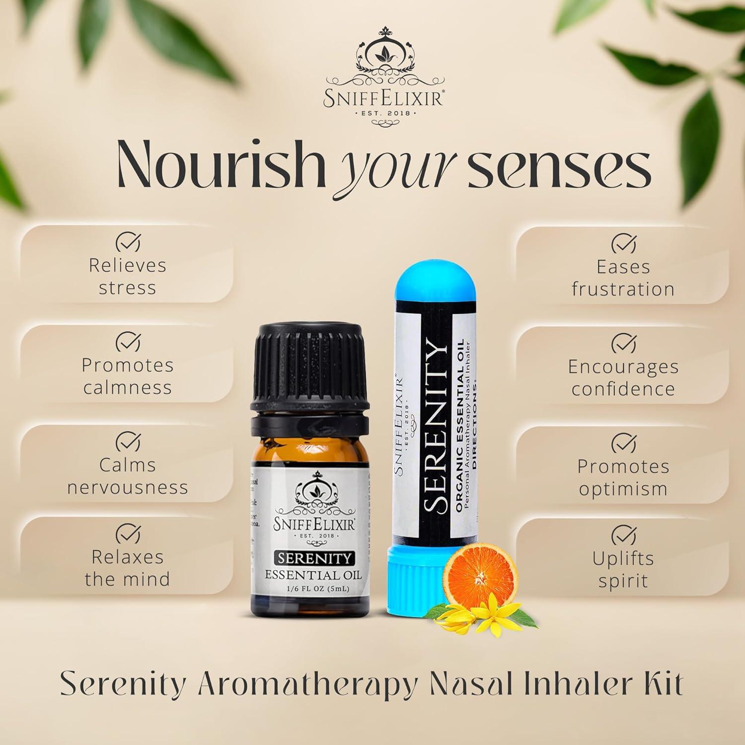 Kit de Inhalador Nasal de Aromaterapia Serenity - 3 Piezas