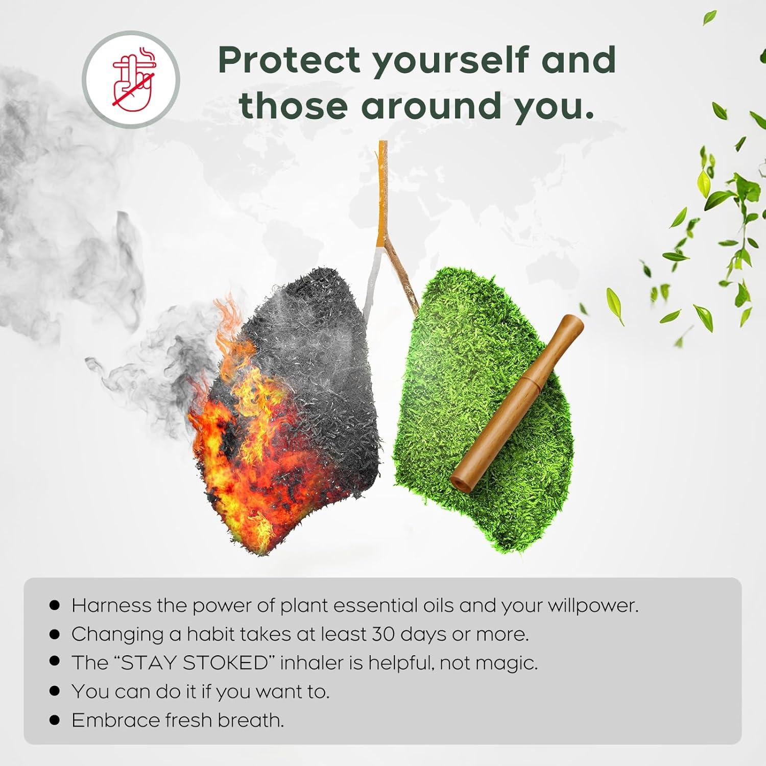 Inhalador Herbal de Madera STAY STOKED - 4 Sabores, 32g