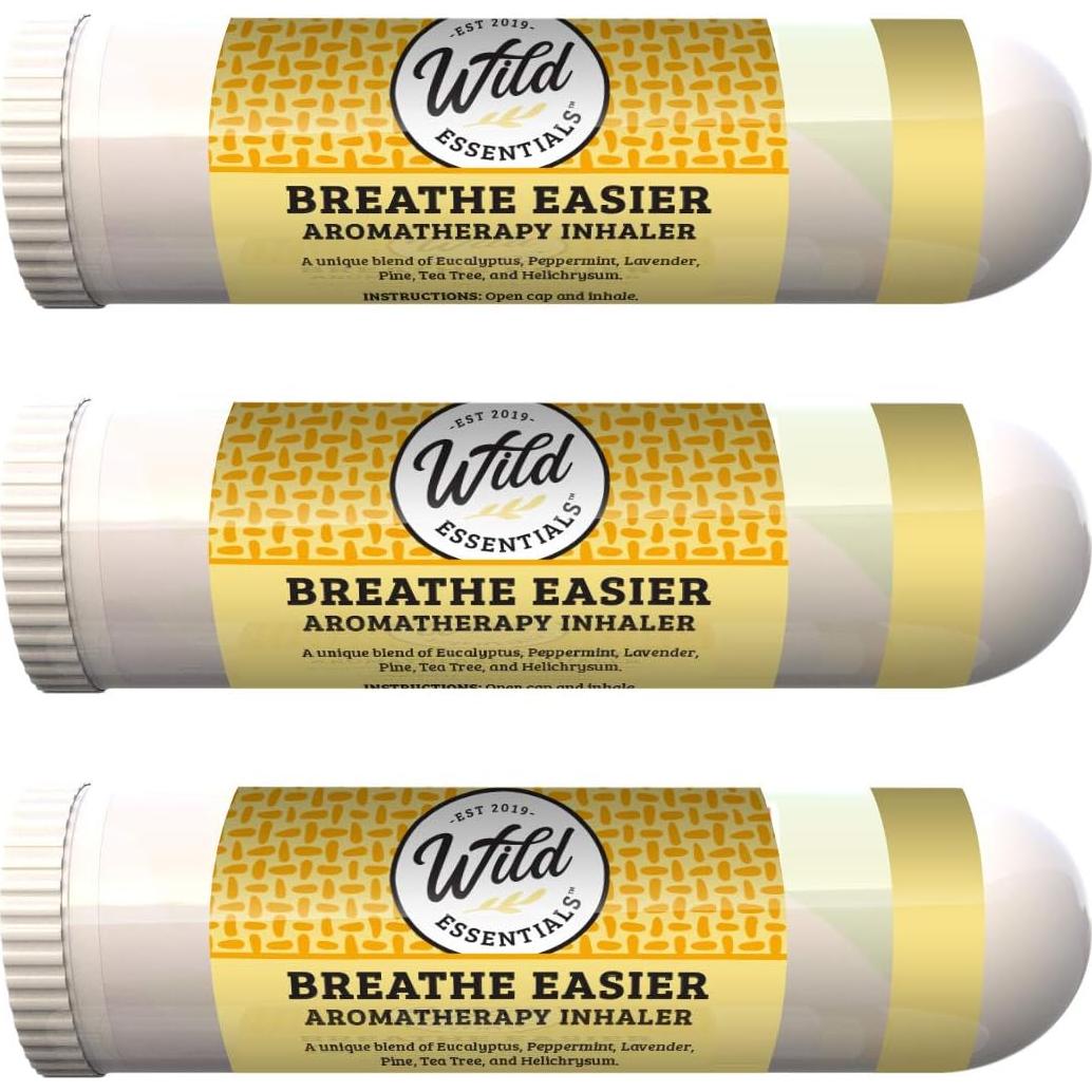 Inhaladores Nasales de Aromaterapia Esenciales Silvestres - Breathe Easier
