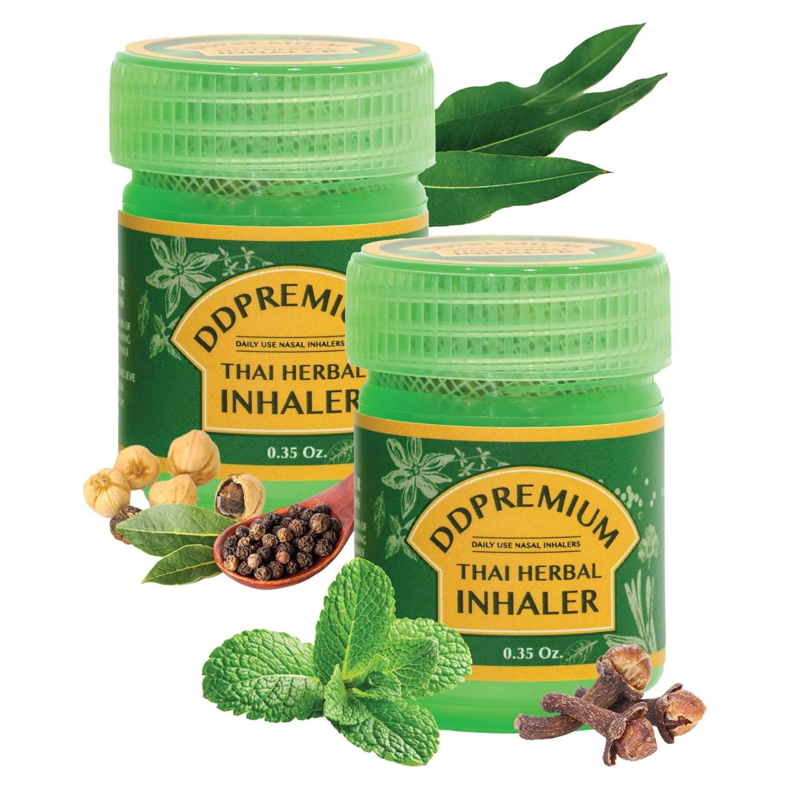 Inhalador Herbal Tailandés DDPREMIUM - Alivio Nasal Natural x2