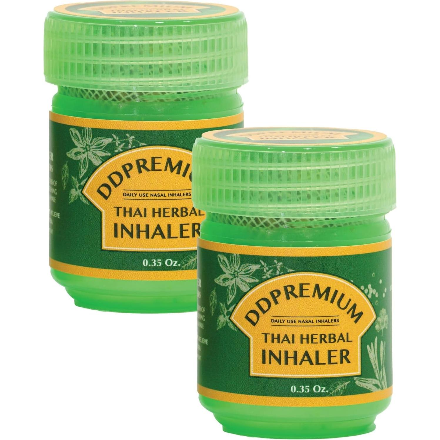 Inhalador Herbal Tailandés DDPREMIUM - Alivio Nasal Natural x2
