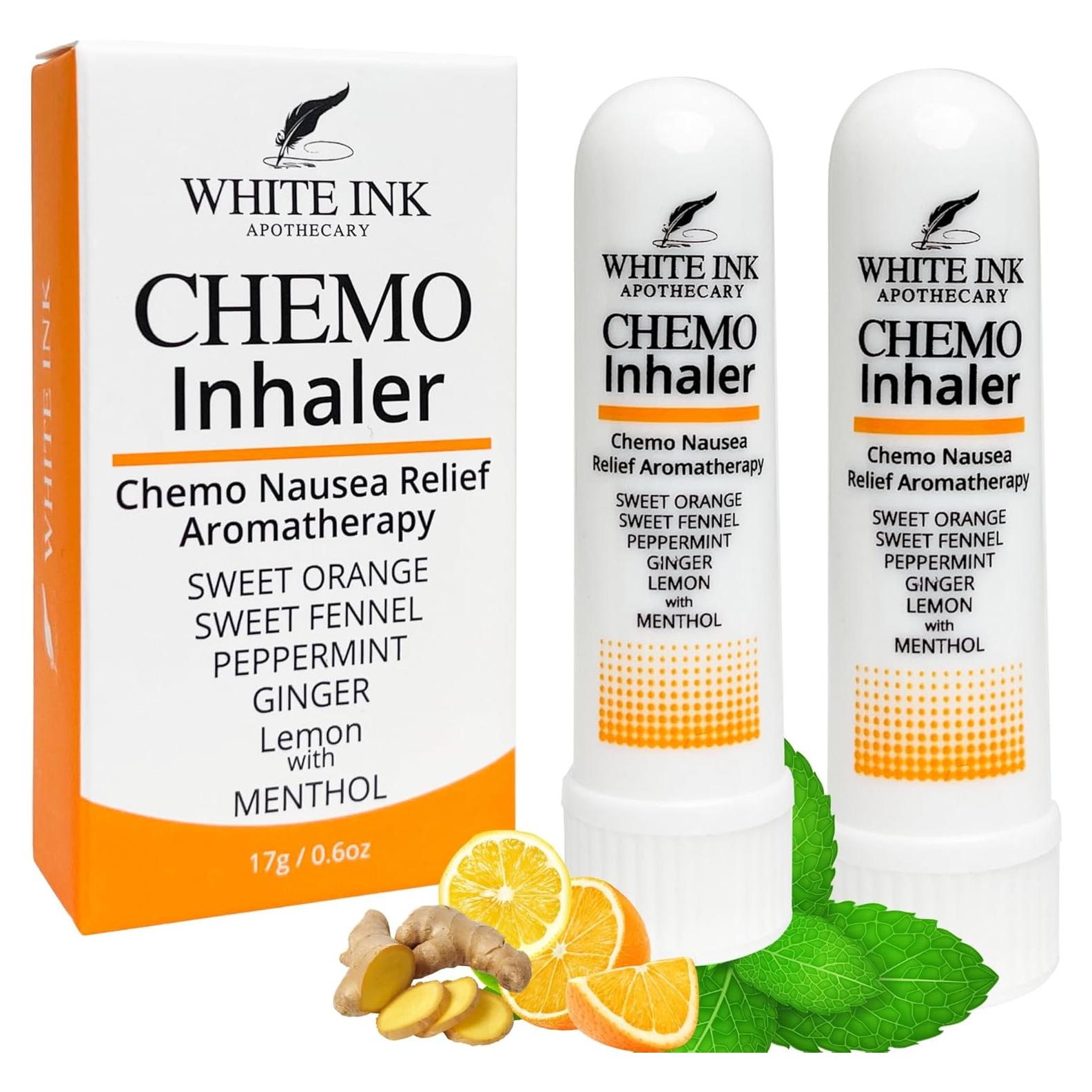 Inhalador Nasal de Aceite Esencial para Náuseas - White Ink Apothecary