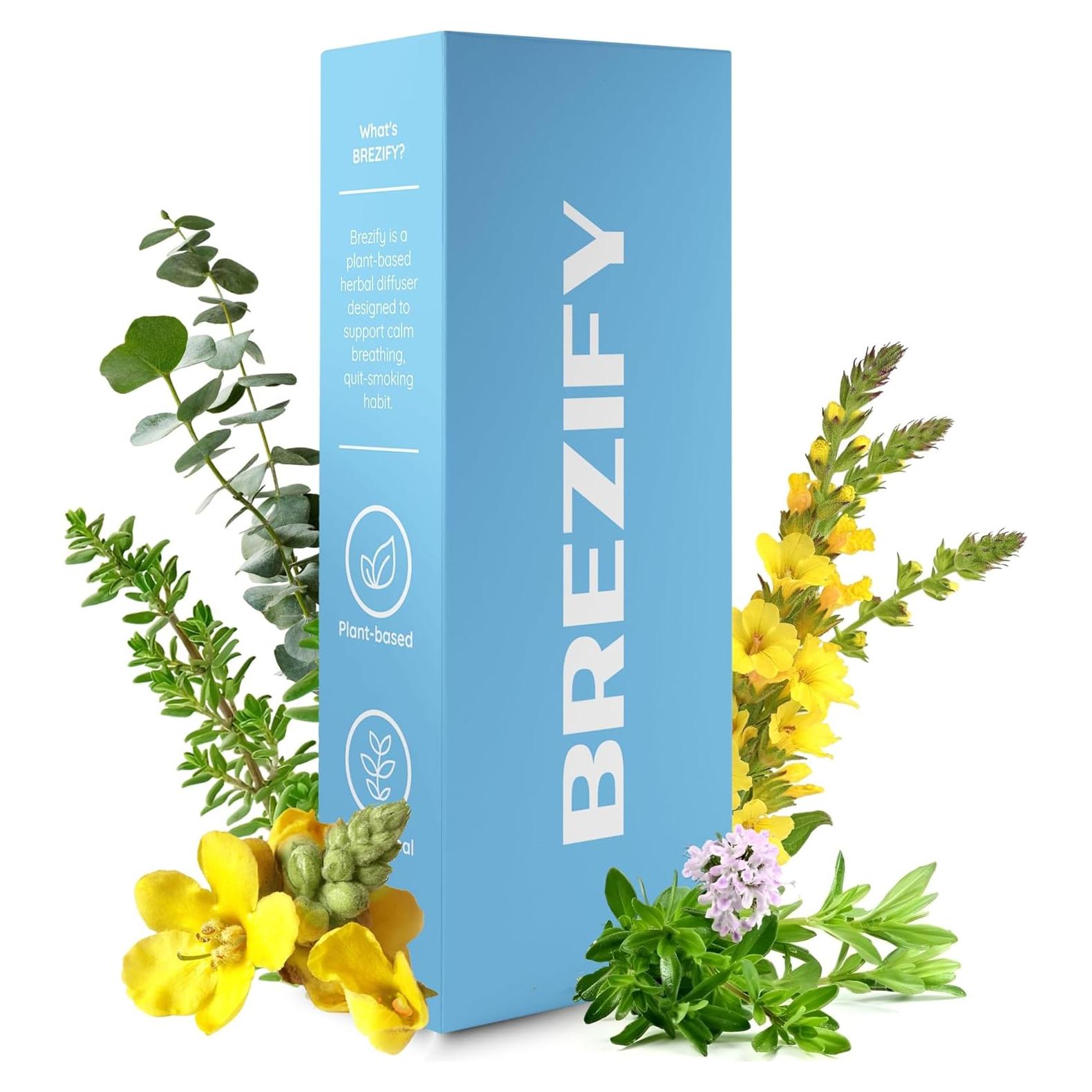 Inhalador Aromático Brezify Detox 1.0 - 600 Usos Natural