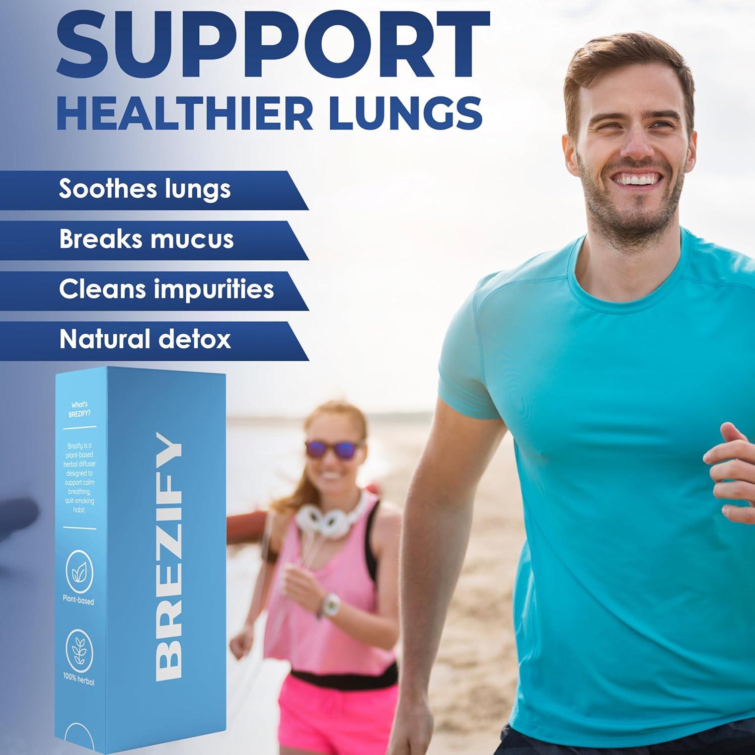 Inhalador Aromático Brezify Detox 1.0 - 600 Usos Natural