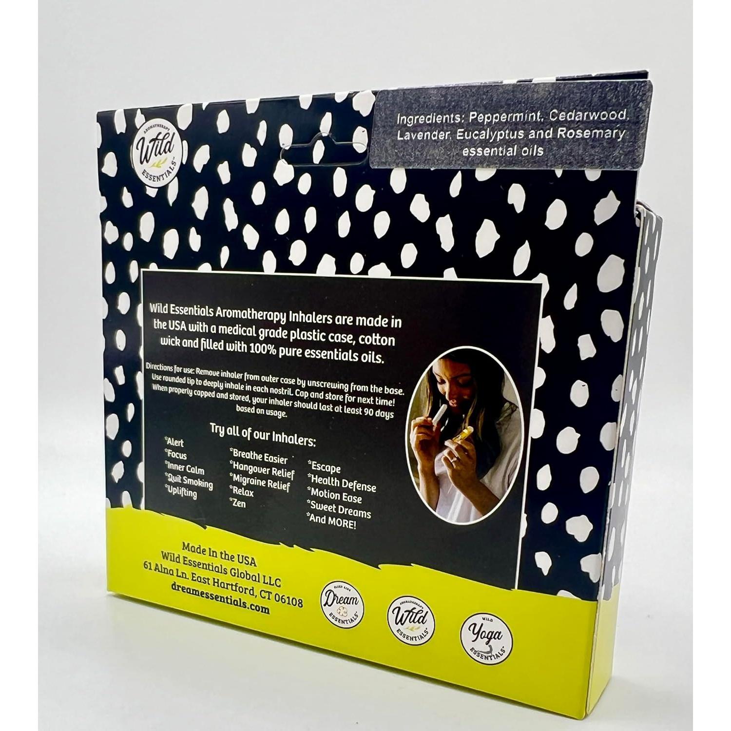 Inhaladores Nasales Aromaterapéuticos Wild Essentials - 3 Piezas