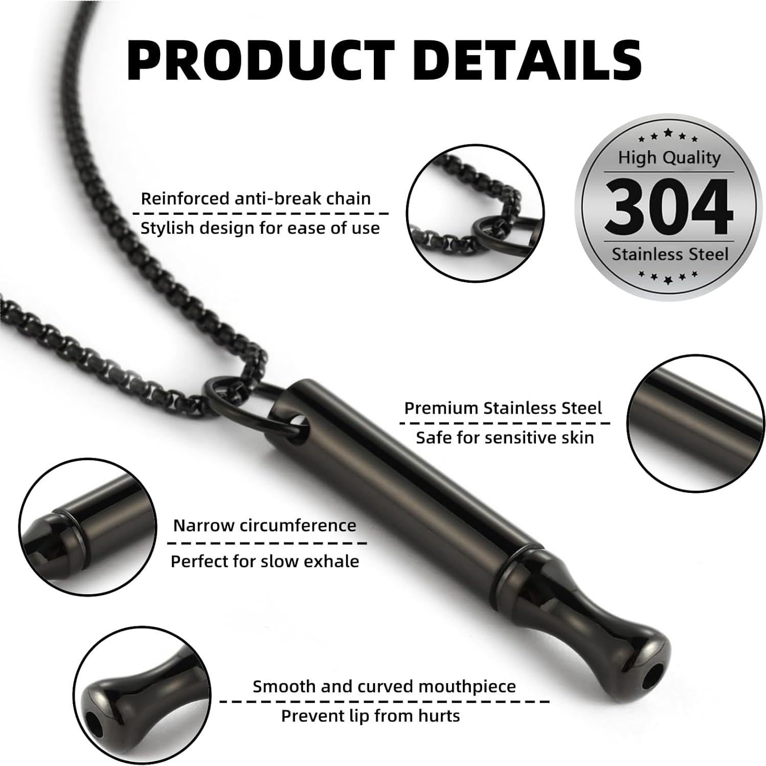 Collar de Respiración LINKHO para Alivio de Ansiedad - 2 Pcs