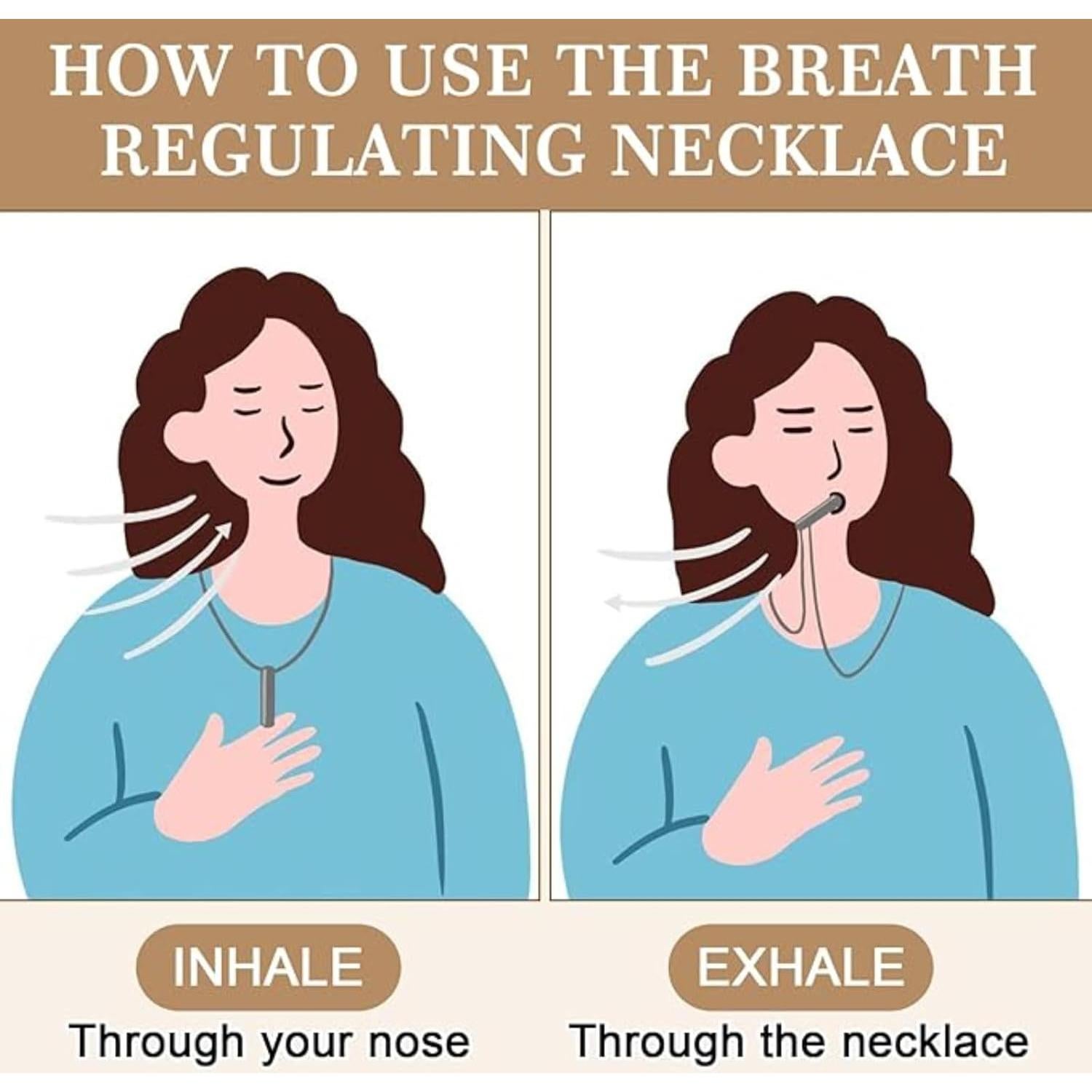 Collar de Respiración LINKHO para Alivio de Ansiedad - 2 Pcs