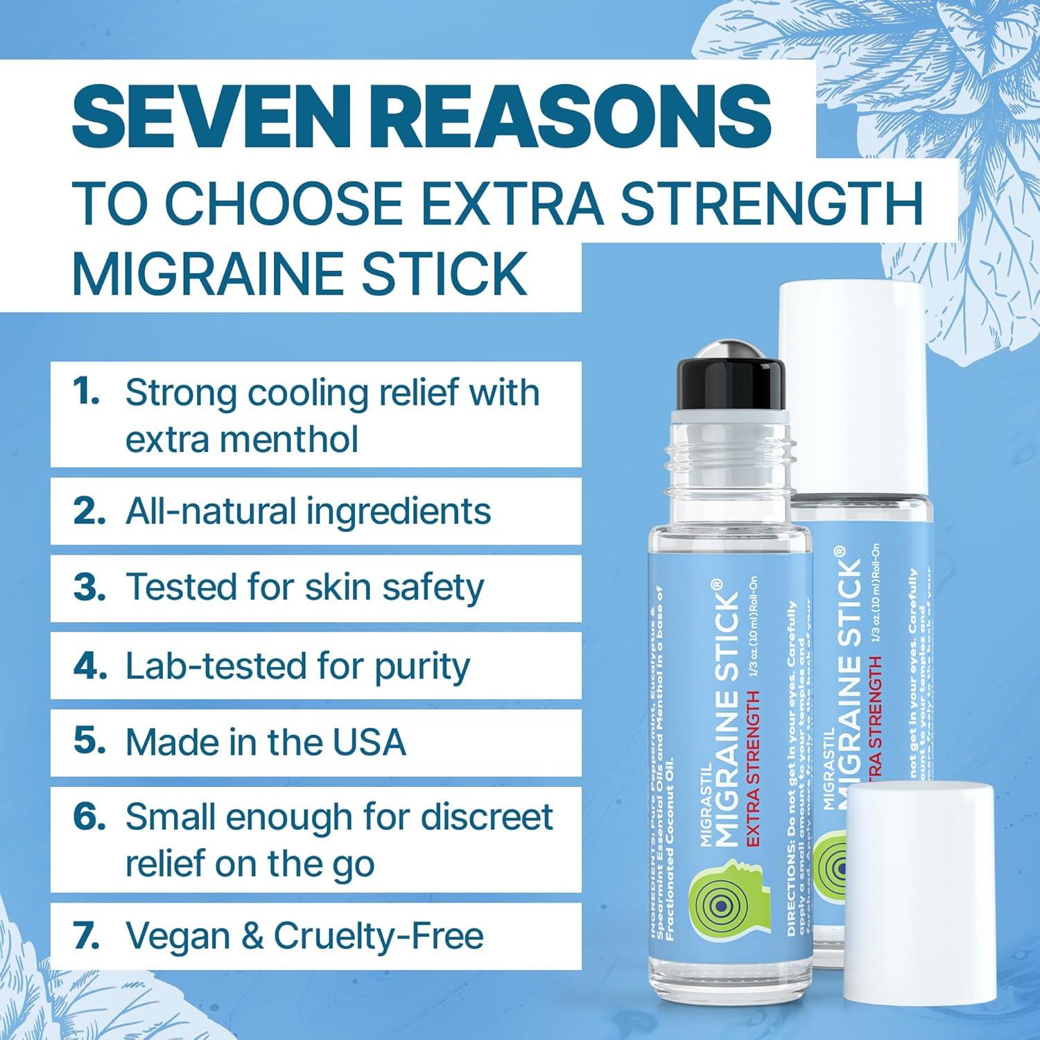 Stick de Migraña Fuerte Migrastil con Mentol y Aceites Esenciales