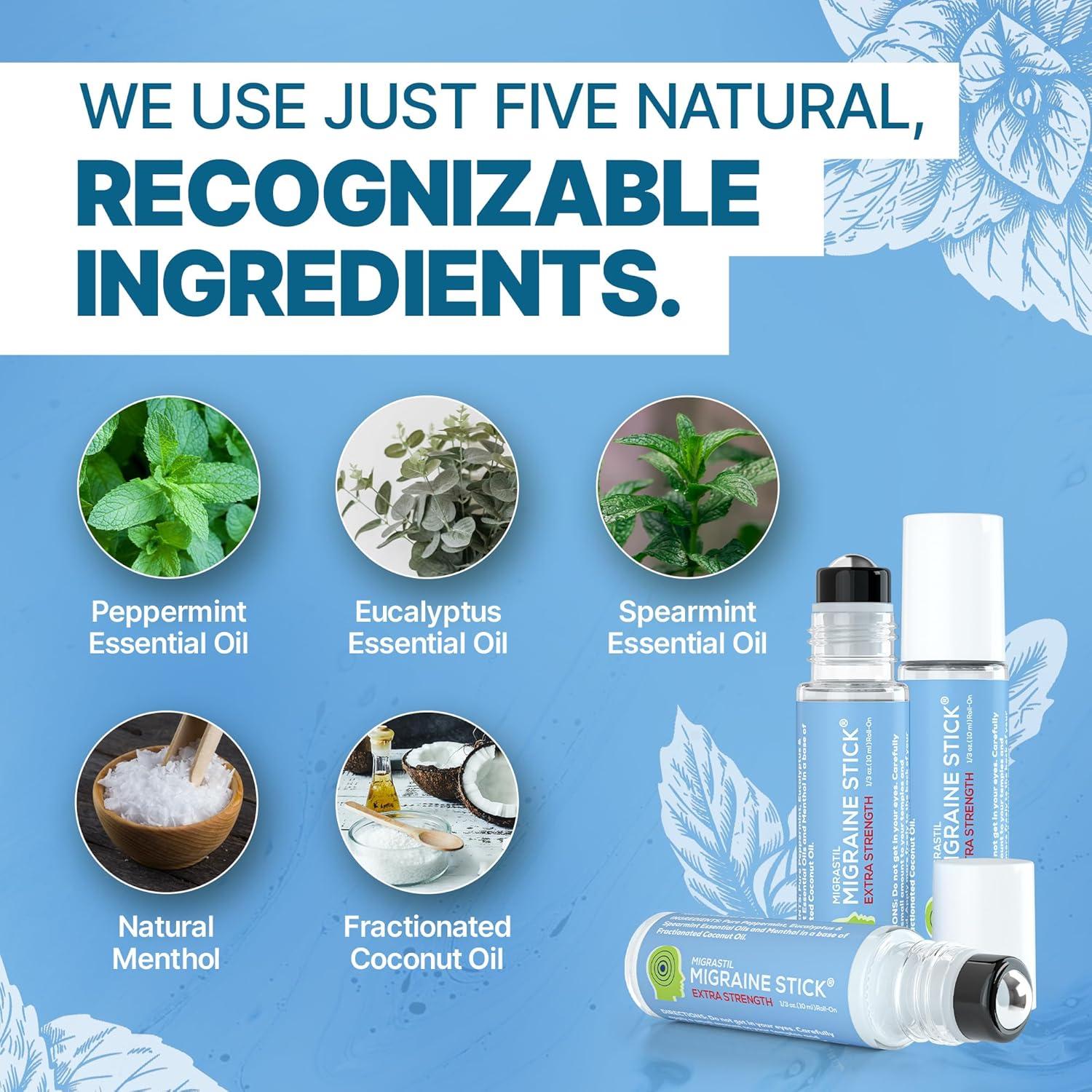 Stick de Migraña Fuerte Migrastil con Mentol y Aceites Esenciales