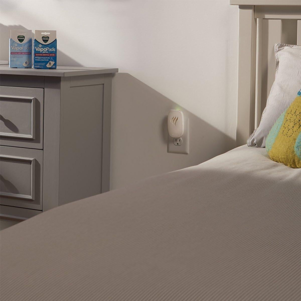 Vicks Vaporizador Sin Agua con Luz Nocturna y VapoPads