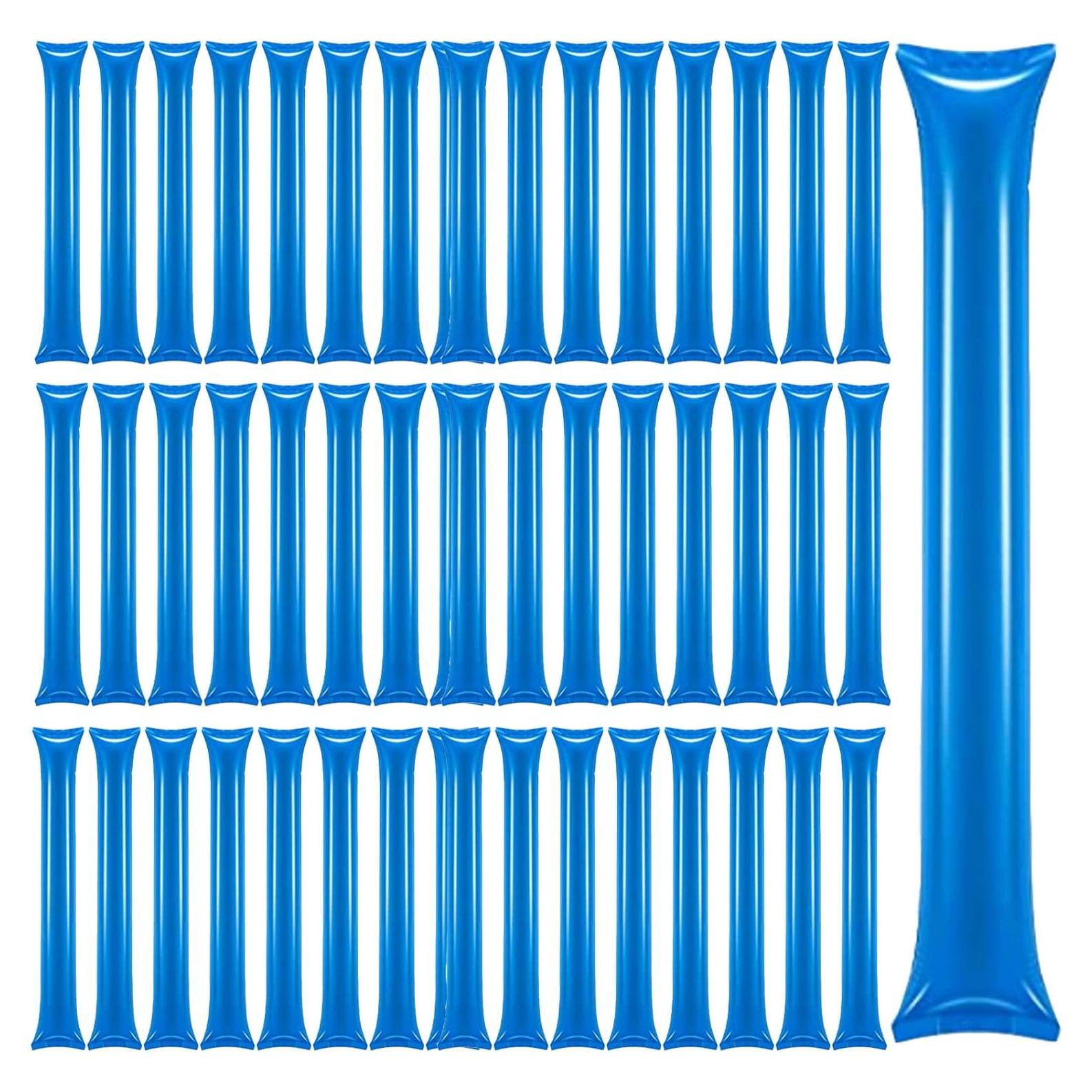 48 Palos de Trueno Inflables Civaner Azul para Animar Eventos