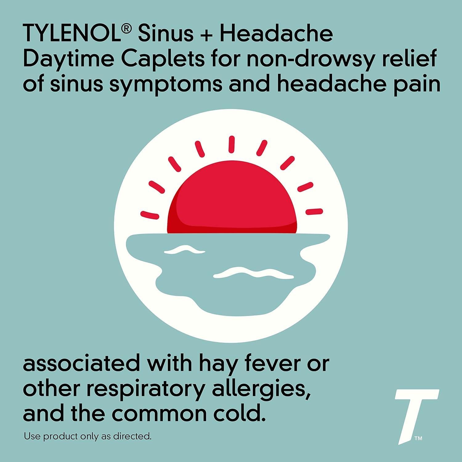Tylenol Sinus + Dolor de Cabeza Día 24 Caplets 325mg