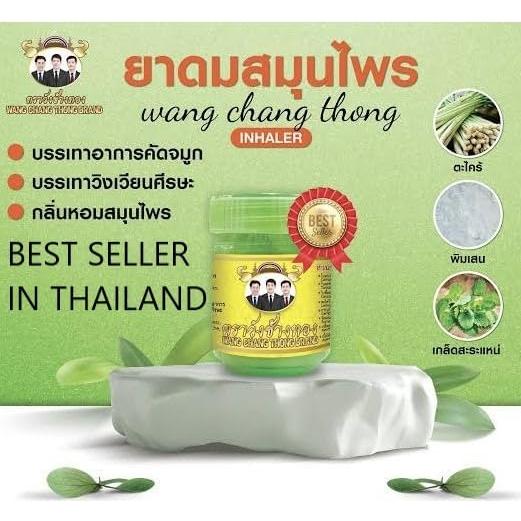 Inhalador Herbal Wang Chang Thong 100% Natural - Tailandia