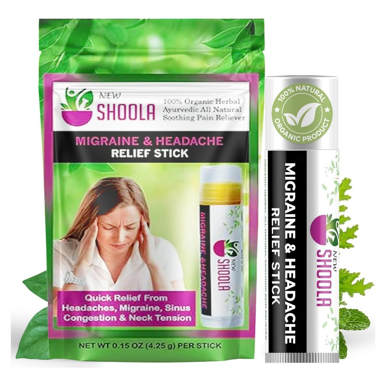 Bálsamo Stick Roll On Alivio de Migrañas Shoola 100g