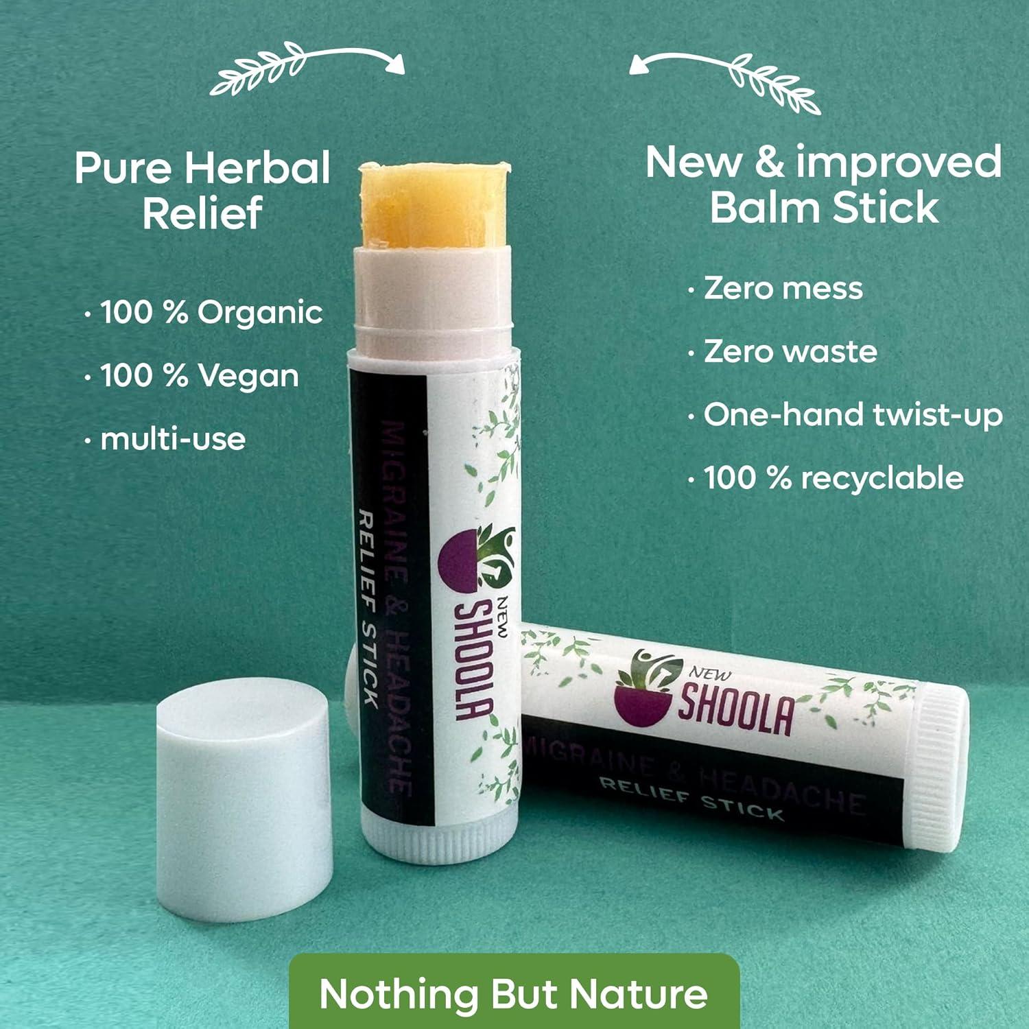 Bálsamo Stick Roll On Alivio de Migrañas Shoola 100g