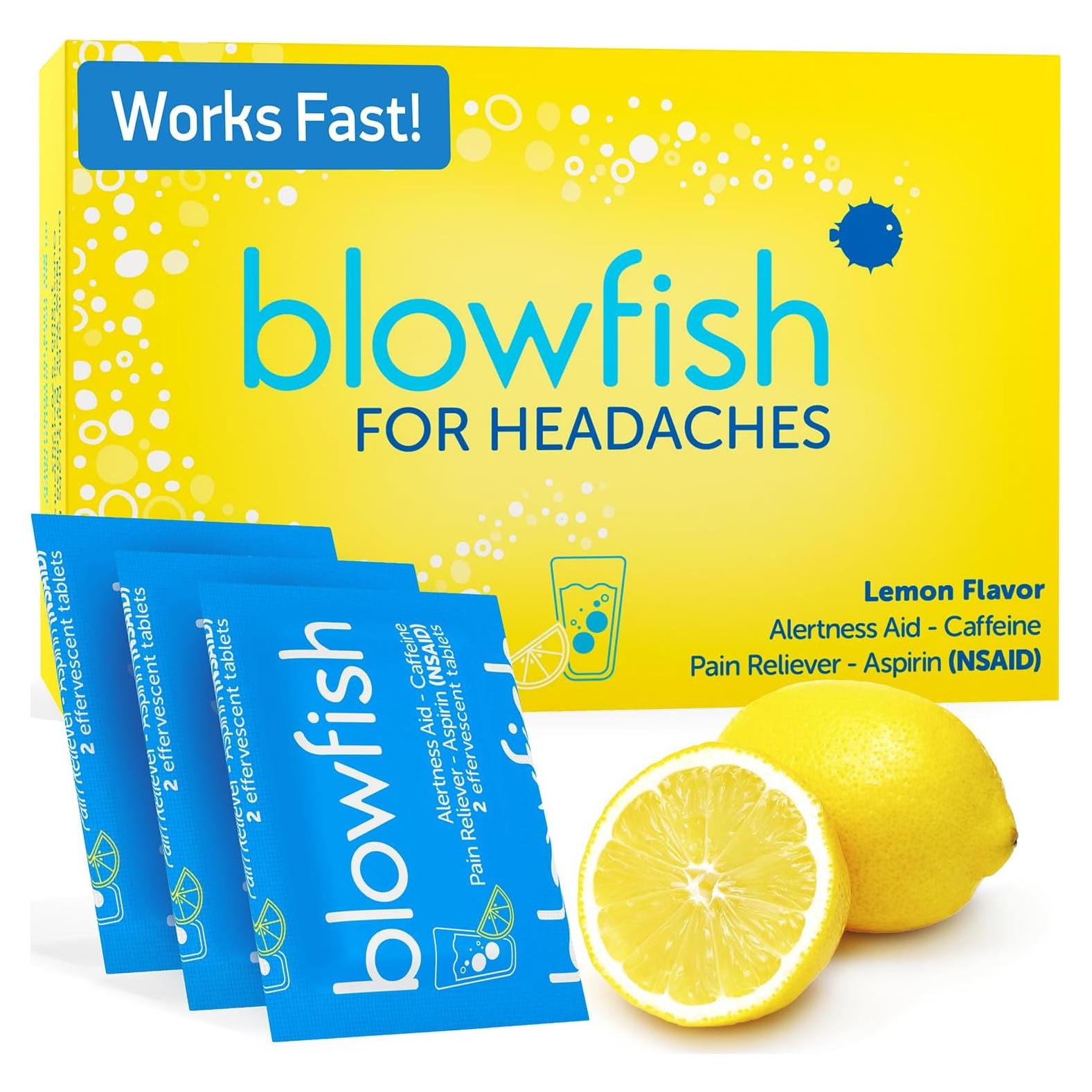 Blowfish Alivio Rápido para Dolores de Cabeza - 1 Paquete