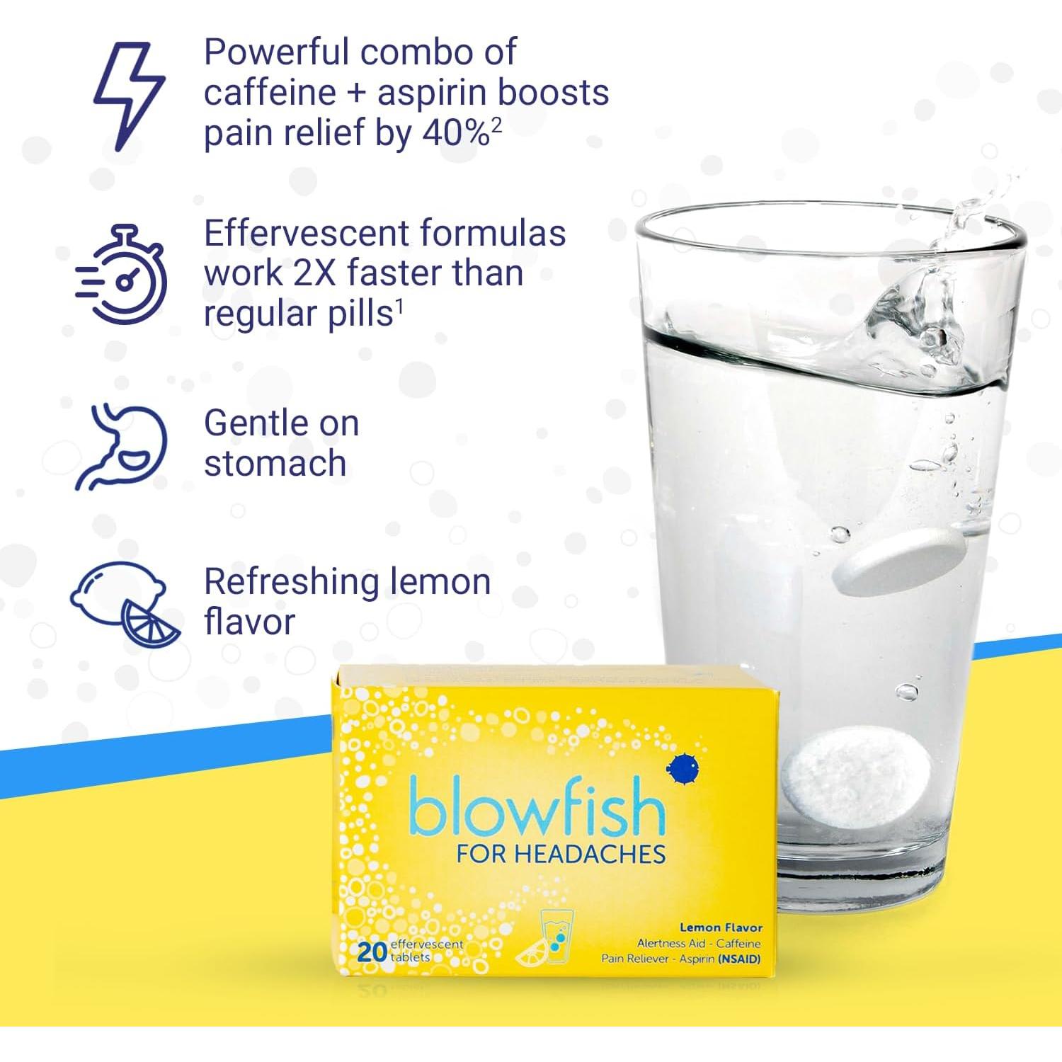 Blowfish Alivio Rápido para Dolores de Cabeza - 1 Paquete