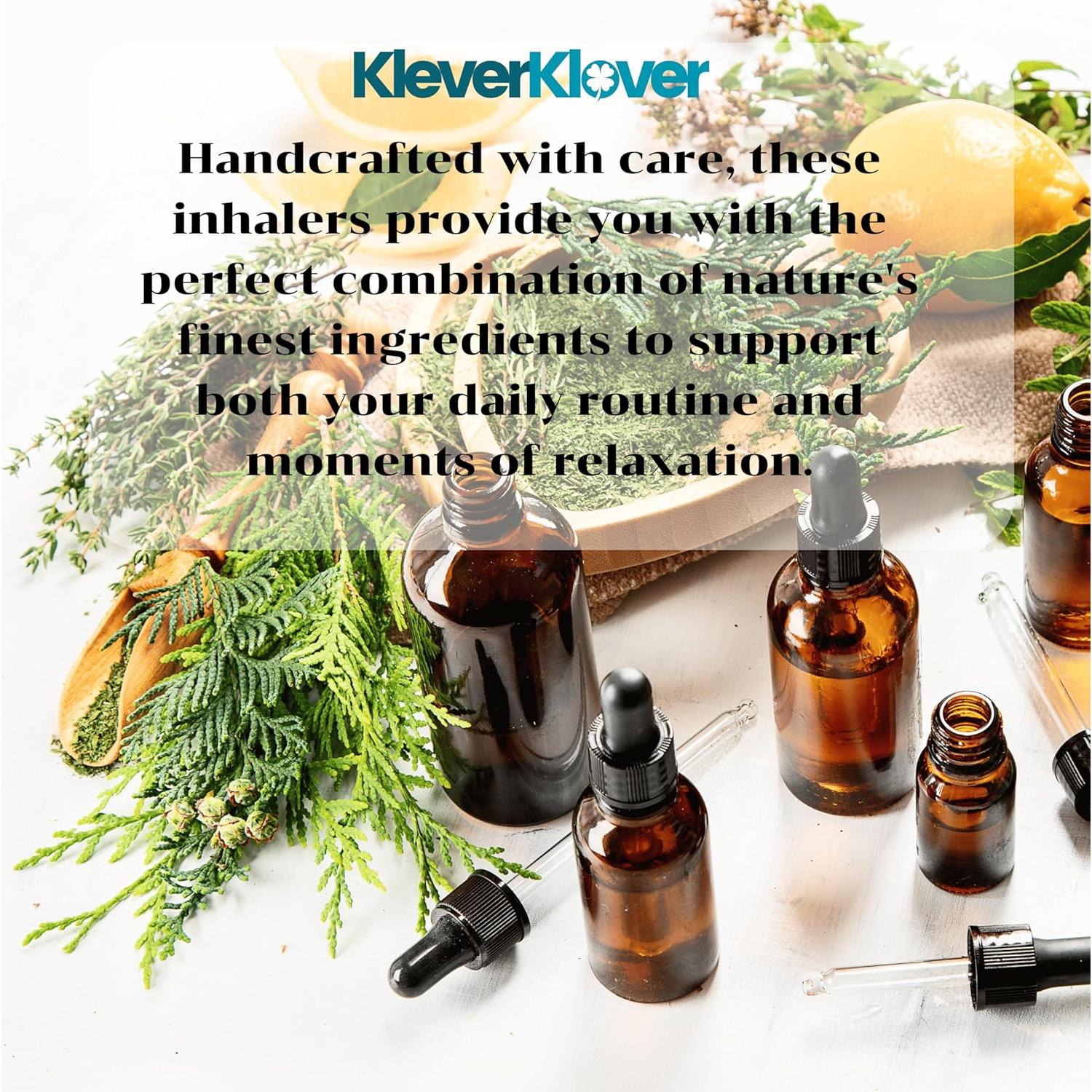 Inhalador Nasal Kleverklover Jardín del Edén - Paquete de 2, Aroma Floral-Amaderado