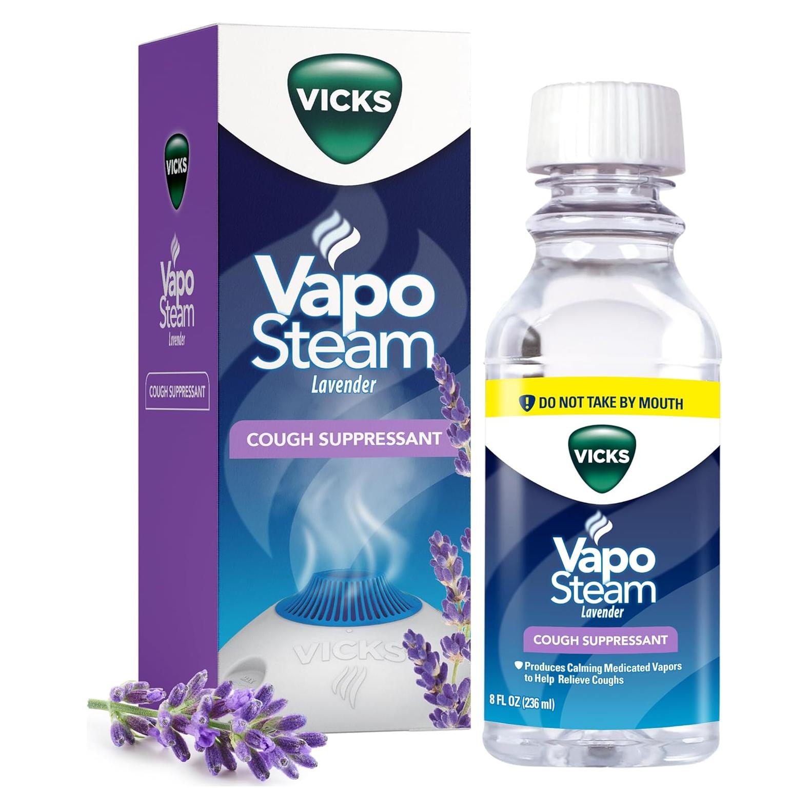 Vicks VapoSteam Lavanda 226.8 ml - Supresor de Tos y Relajante