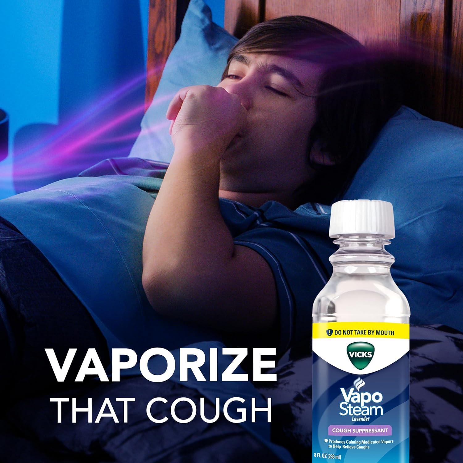 Vicks VapoSteam Lavanda 226.8 ml - Supresor de Tos y Relajante