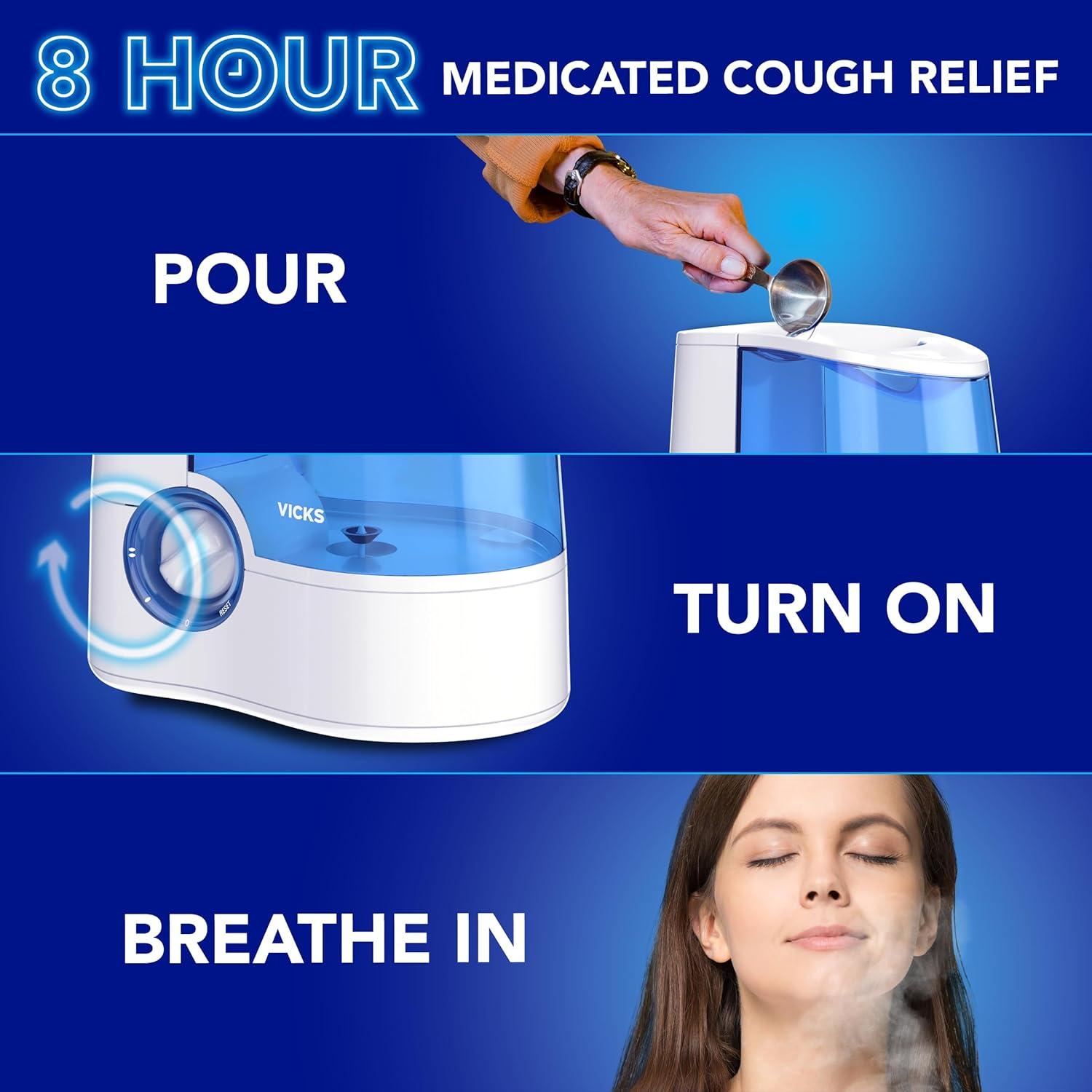 Vicks VapoSteam Lavanda 226.8 ml - Supresor de Tos y Relajante