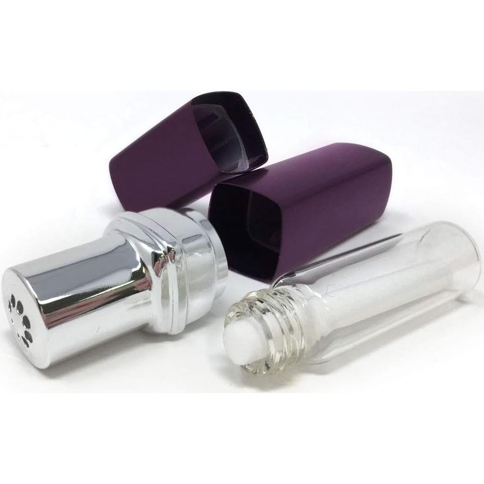 Juego de 5 Inhaladores de Aromaterapia Rivertree Life - Aluminio y Vidrio