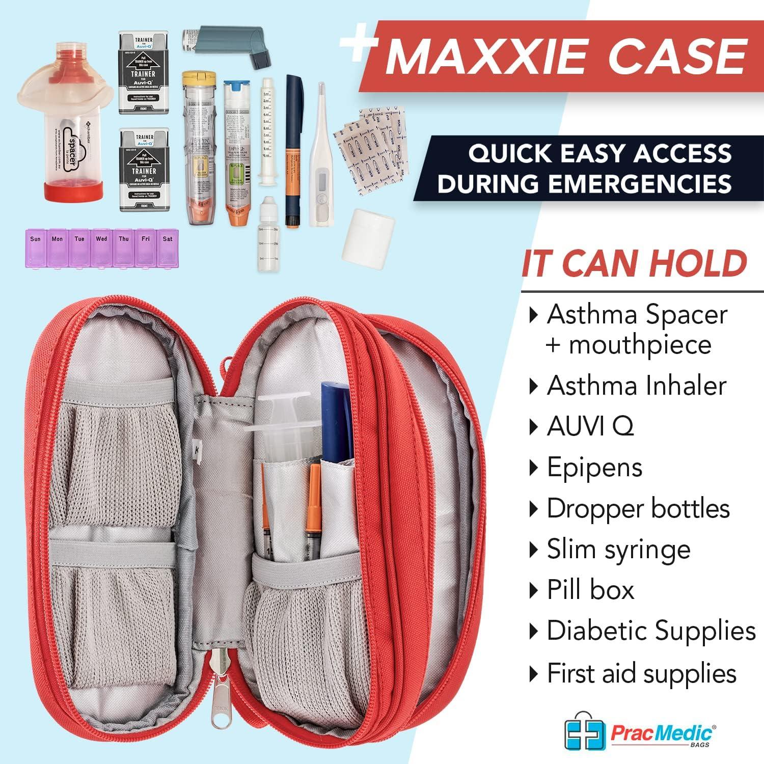 Estuche Médico PracMedic MAX-RED para EpiPen y Medicamentos