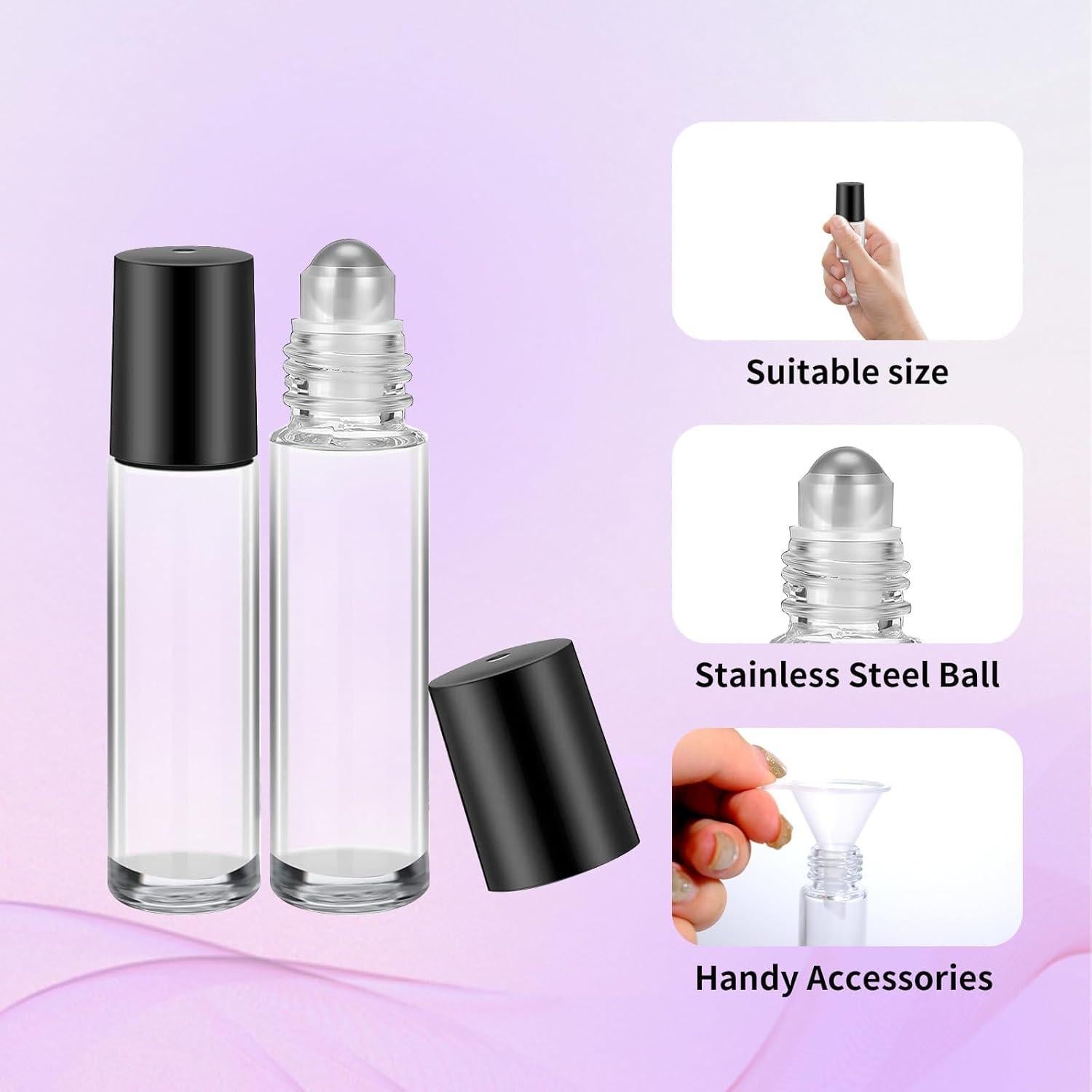 150 Botellas de Vidrio Roller 10ml Olutacot a Prueba de Fugas