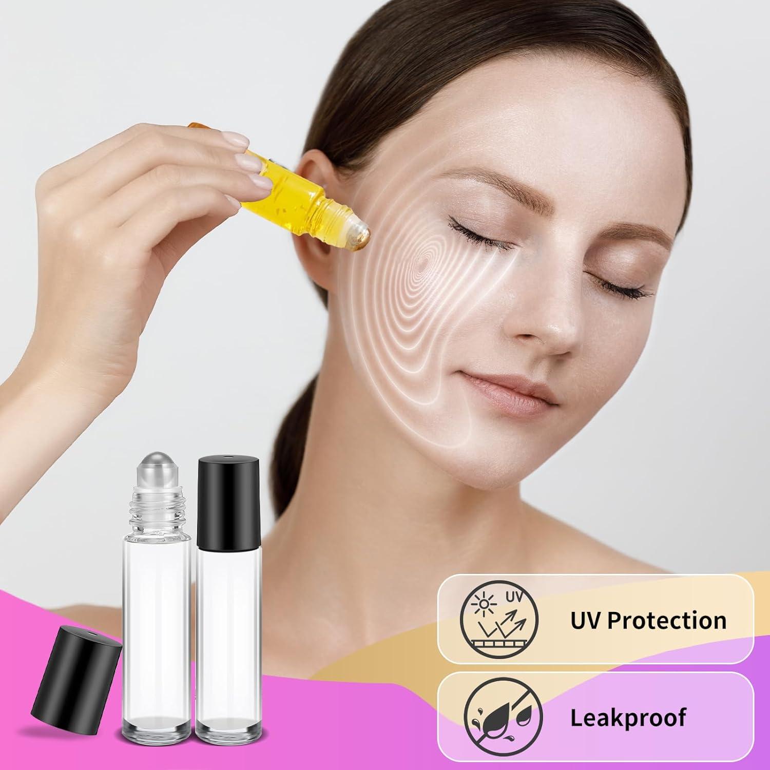 150 Botellas de Vidrio Roller 10ml Olutacot a Prueba de Fugas