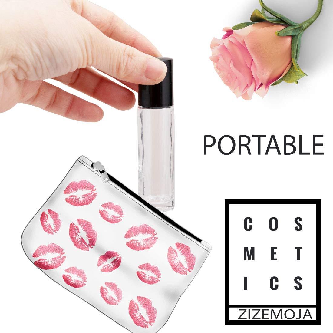 6 Botellas de Vidrio 10ml con Rodillo Acero Inoxidable ZIZEMOJA