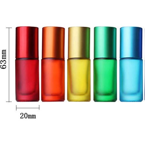 ConStore 8 Botellas de Rodillo de Vidrio 5ml para Aceites Esenciales