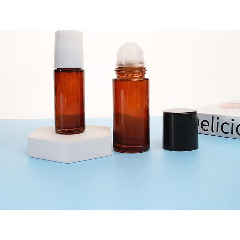 Botellas de Aceite Esencial de Vidrio Marrón 50ml Calsgkspray