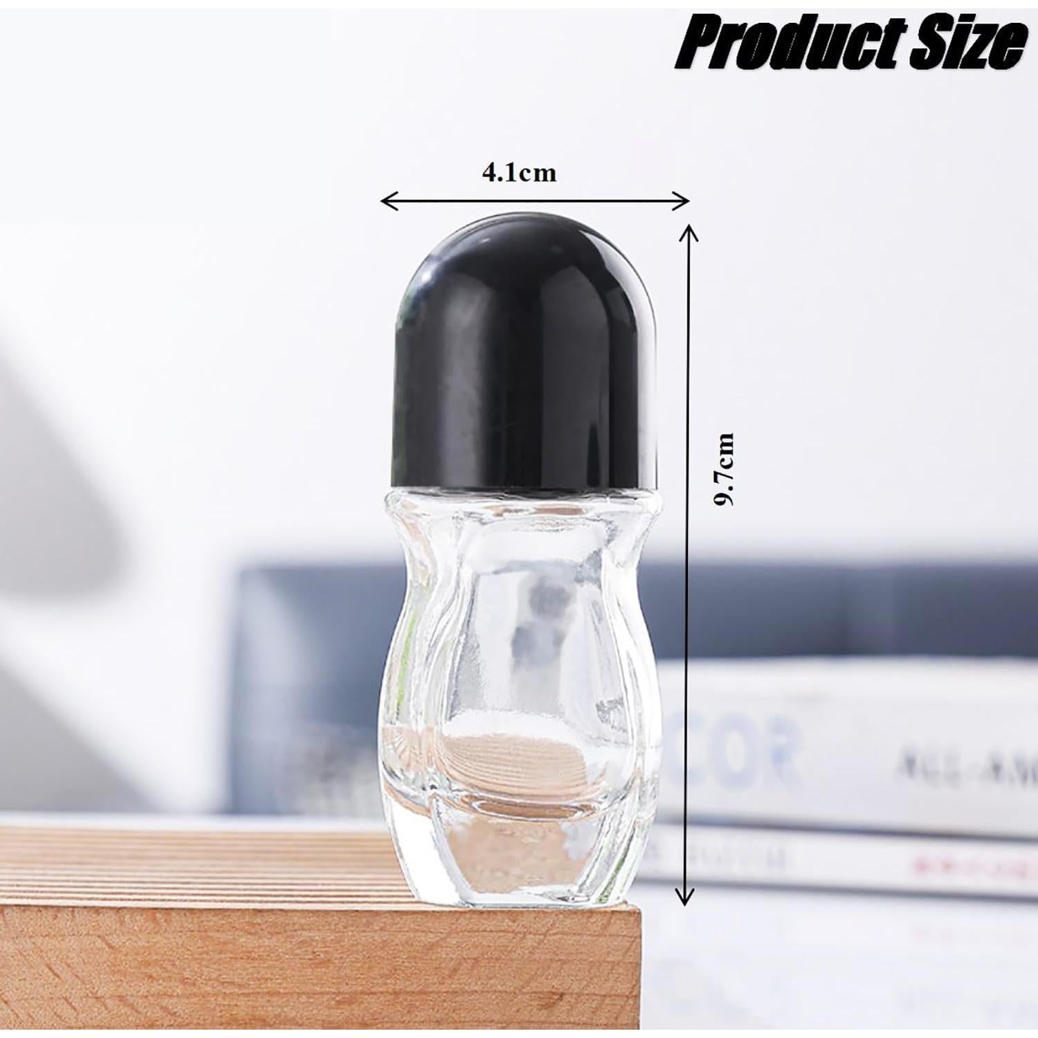 6 Botellas de Vidrio Roll On 30ml Doromy Reutilizables A Prueba de Fugas