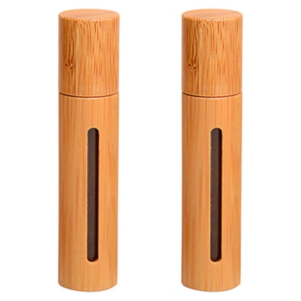 2 Botellas de Rodillo de Bambú 10ml Teensery para Aceites