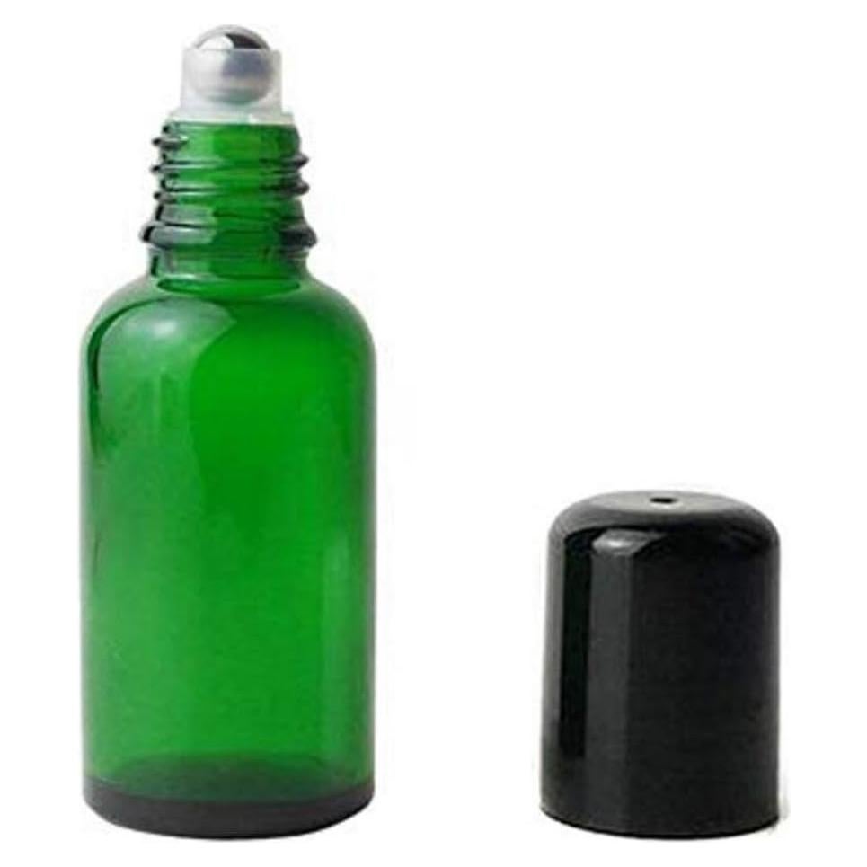3 Botellas de Vidrio Verde Rellenables TUPWEL-1 50ml