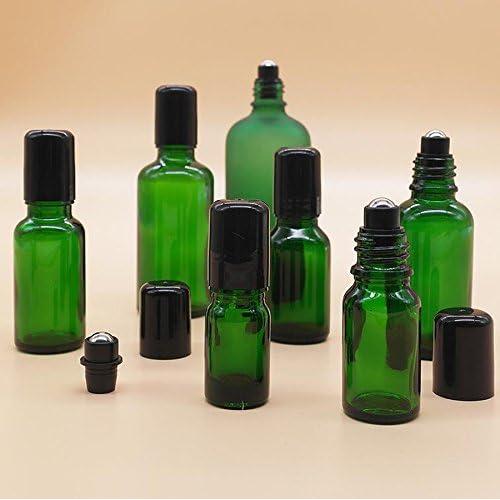 3 Botellas de Vidrio Verde Rellenables TUPWEL-1 50ml