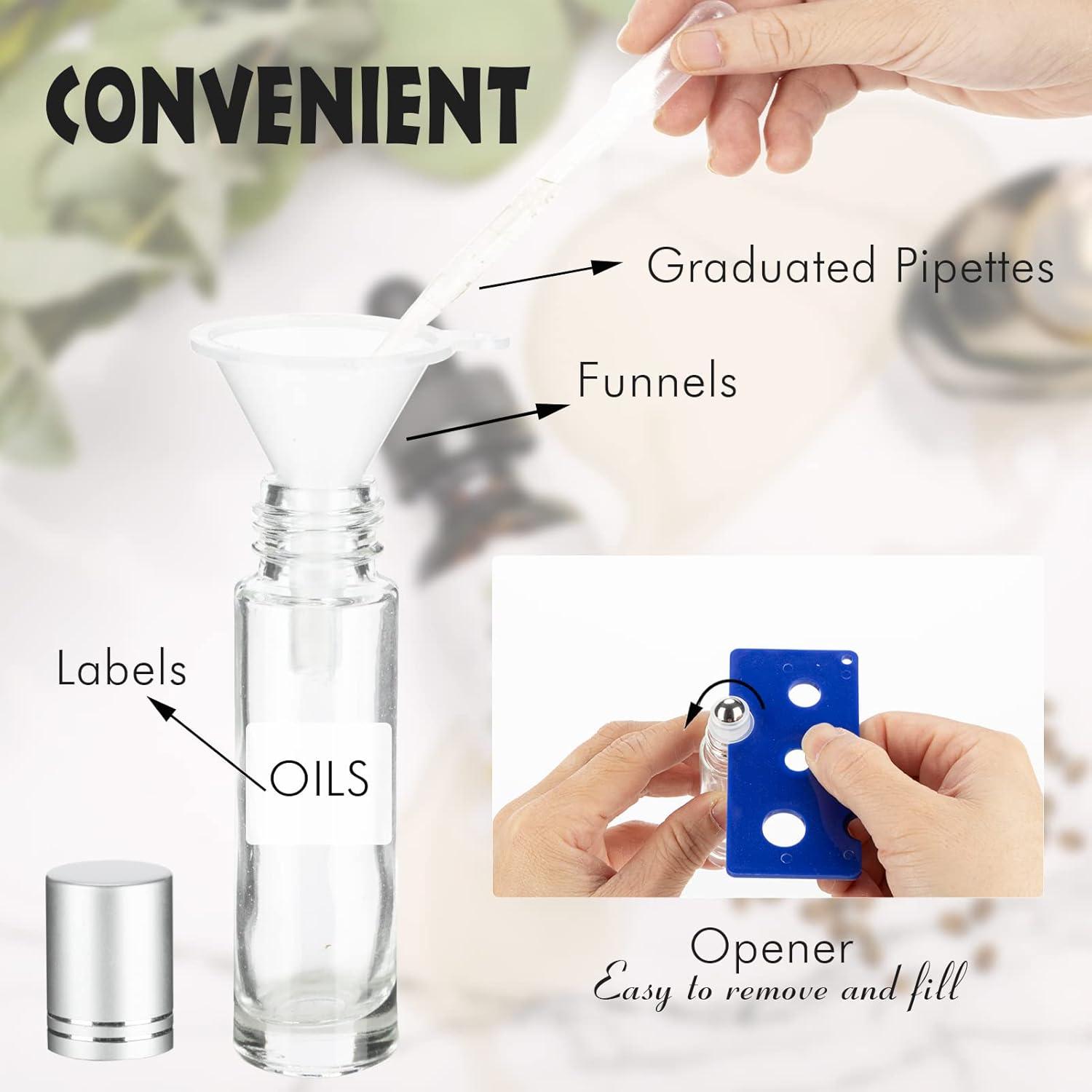 6 Botellas de Vidrio para Aceite Esencial 10ml HTHOOOOOME