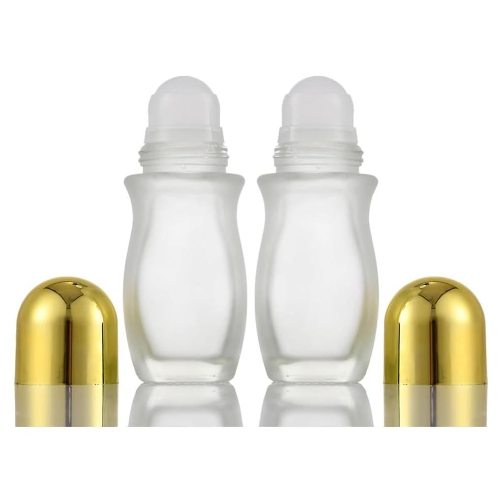 2 Botellas de Vidrio 50ml con Bola Rodante Erioctry