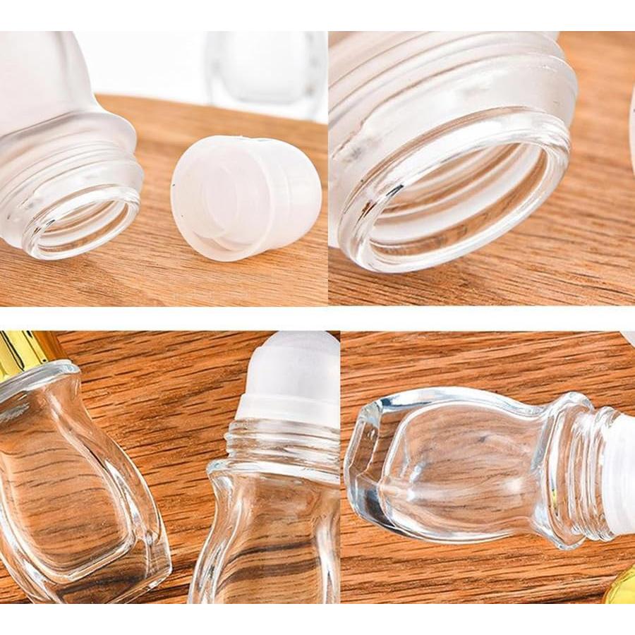 2 Botellas de Vidrio 50ml con Bola Rodante Erioctry