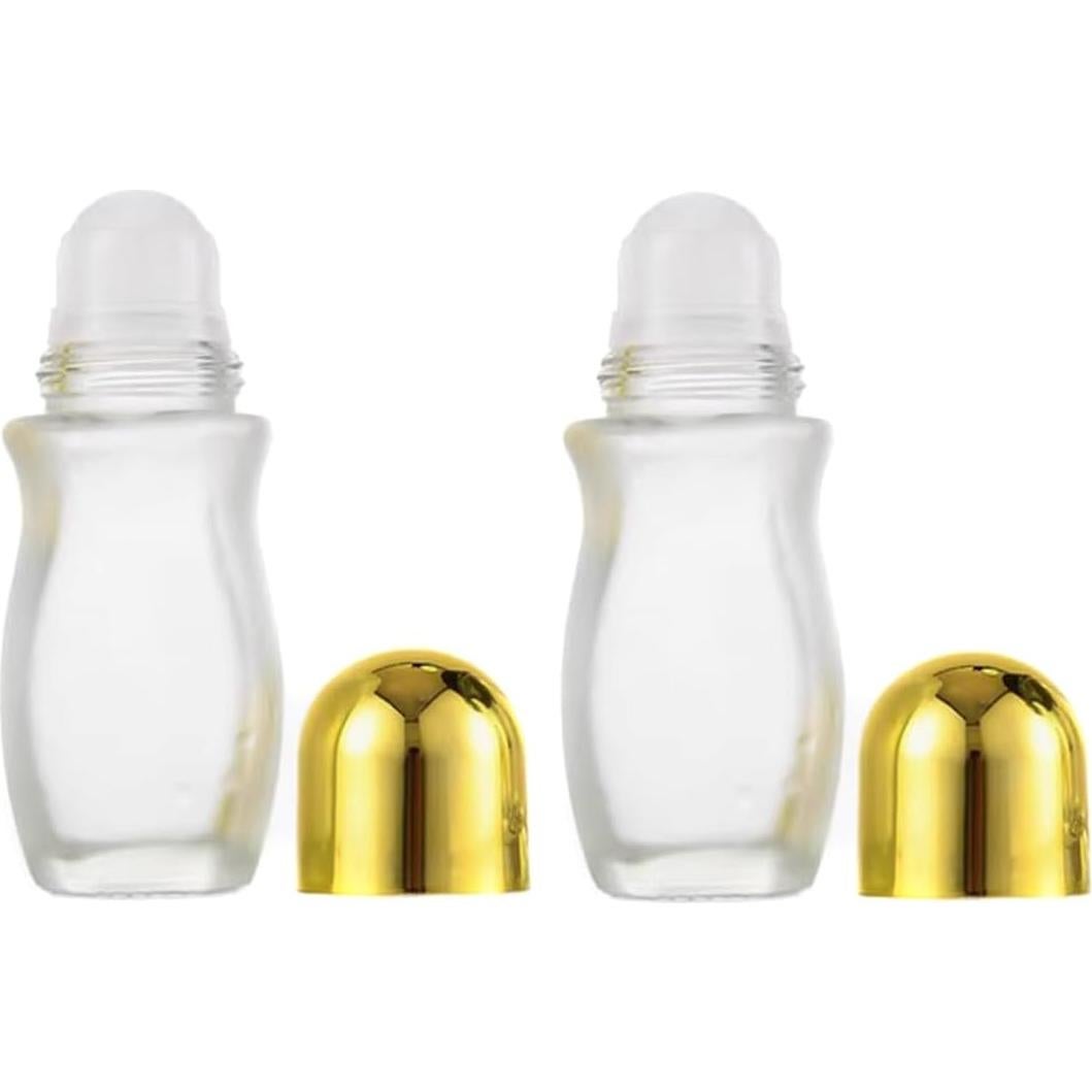 2 Botellas de Vidrio 50ml con Bola Rodante Erioctry
