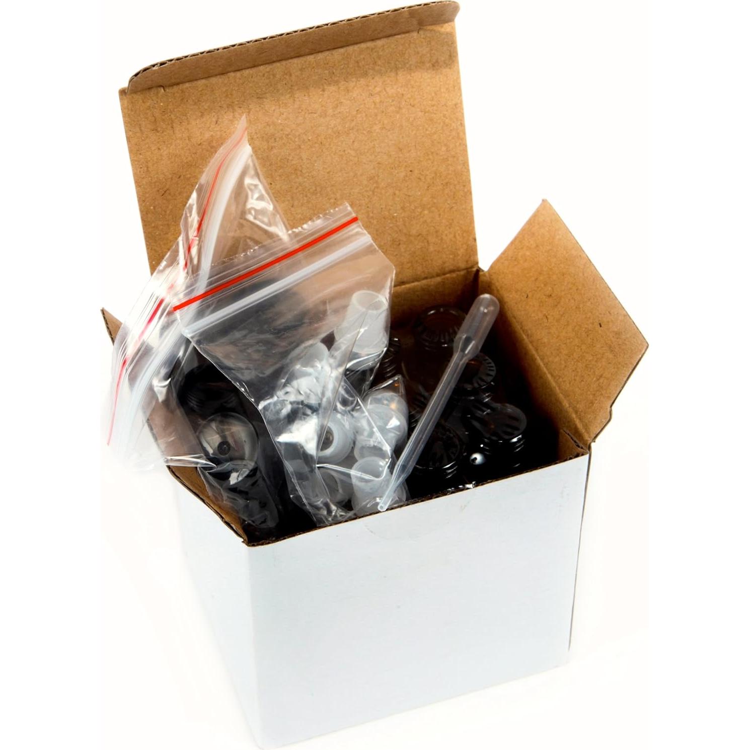 Botellas de vidrio ámbar con rodillo Vivaplex - 6 unidades