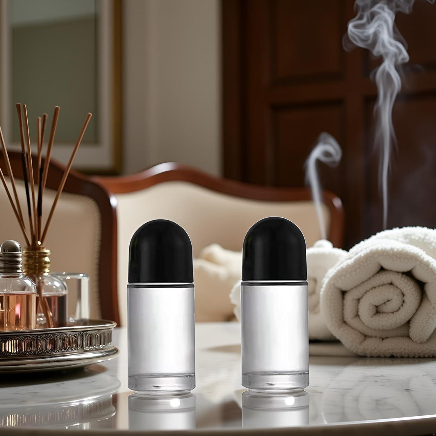 2 Botellas Roller de Vidrio 50ml Calsgkspray para Aceites