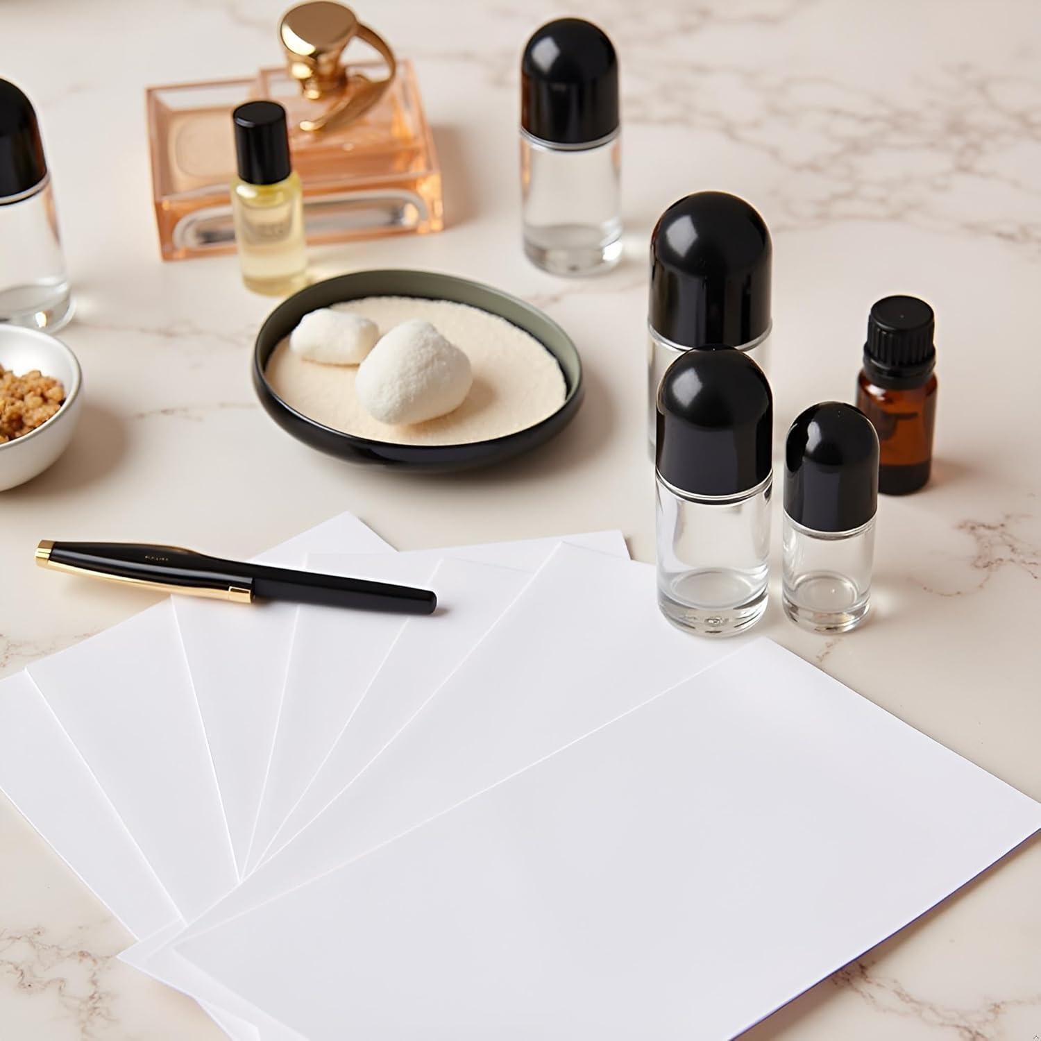 2 Botellas Roller de Vidrio 50ml Calsgkspray para Aceites