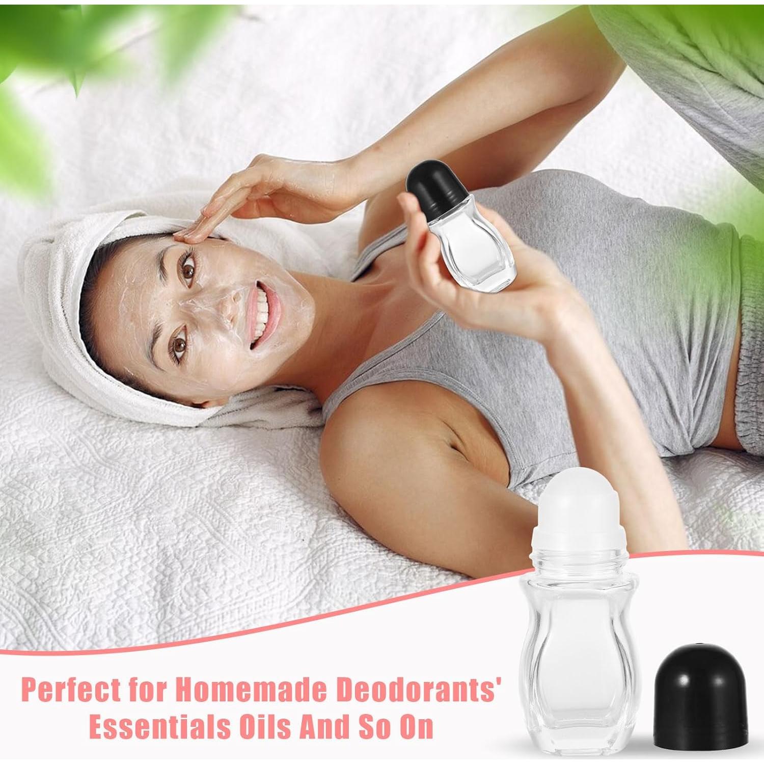 Botellas de Rodillo de Vidrio Xyulaan 30ml para Aceites Esenciales